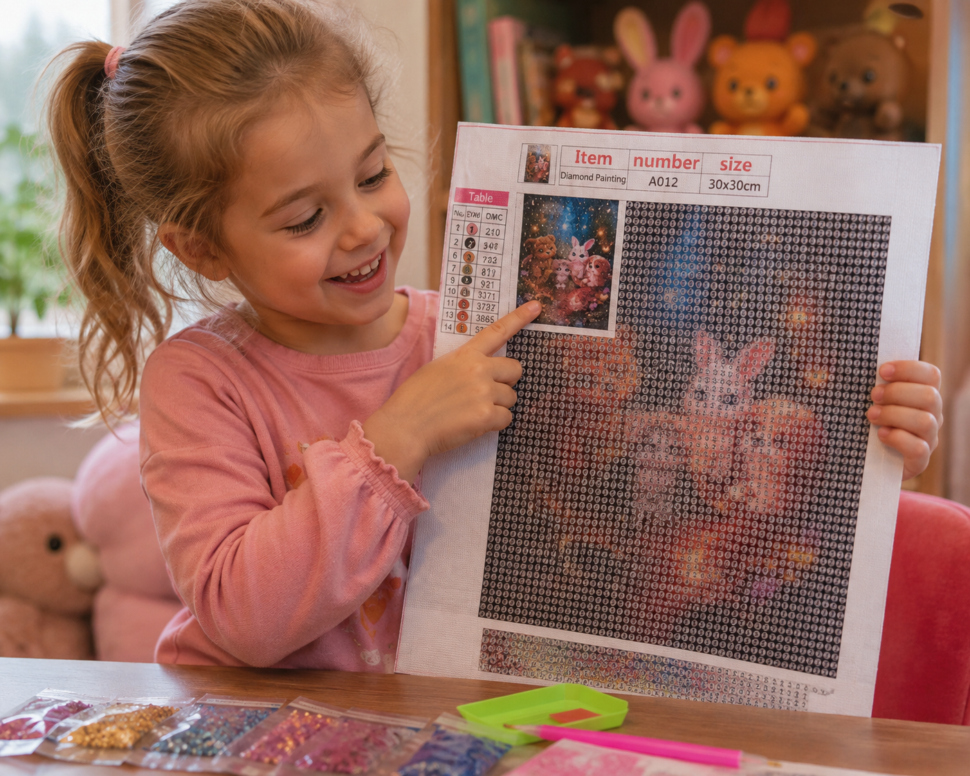 Diamond painting Poesje